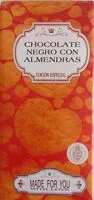 Mängden socker i Chocolate negro con almendras