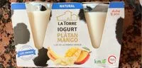 Mängden socker i Iogurt plàtan-mango