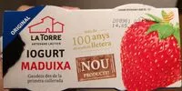 Mängden socker i iogurt maduixa