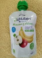 Mängden socker i bioNubén baby Manzana y plátano