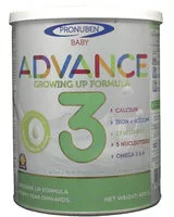 Mängden socker i Pronuben baby advance 3