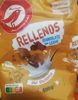 Mängden socker i Rellenos de chocolate con leche