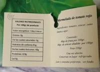 Mängden socker i Mermelada de tomate rojo