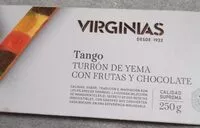 Mängden socker i Turrón de yema con frutas y chocolate