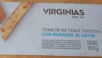 Mängden socker i Turrón de yema tostada con naranja al licor