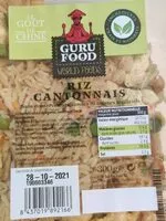 Mängden socker i Riz cantonais