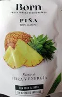 Mängden socker i Piña fresca deshidratada