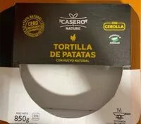Mängden socker i Tortilla de patatas con huevo natural