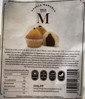Mängden socker i Mini magdalenas rellenas de chocolate y avellanas
