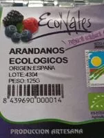 Mängden socker i Arándanos ecologicos