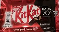 Mängden socker i Kit Kat Dark 70%