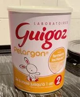 Mängden socker i GUIGOZ PELARGON 2 Lait Infantile 2ème âge 780g