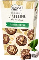 Mängden socker i NESTLE L'ATELIER LES BOUCHÉES Lait noisettes