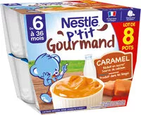 Mängden socker i NESTLÉ Ptit gourmand Caramel - 8 x 100g - Dès 6 mois