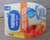 Mängden socker i Petit pot fruit pomme poire pêche