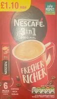Mängden socker i Nescafe 3in1 Original Coffee