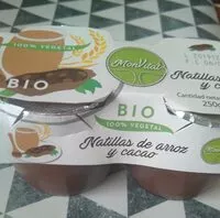 Mängden socker i Natillas de arroz y cacao