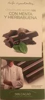 Mängden socker i Chocolate negro 56% con menta y hierbabuena