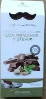 Mängden socker i Chocolate con leche 45% con pistachos y stevia
