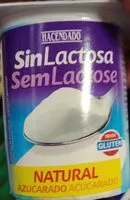 Mängden socker i Yogur sin lactosa natural azucarado