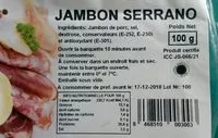 Mängden socker i Jambon serrano