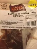 Mängden socker i Pétales de jambon espagnol