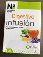 Mängden socker i Digestiva Infusión