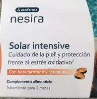 Mängden socker i Nesira solar intensive