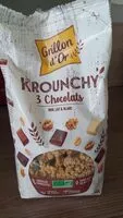 Mängden socker i Krounchy 3 chocolats