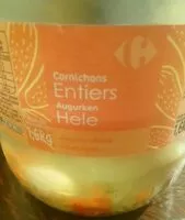 Mängden socker i Cornichons entiers