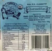 Mängden socker i Quedadilla