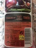 Mängden socker i Essig Vinagre de vino tinto