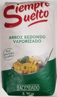 Mängden socker i Arroz redondo vaporizado