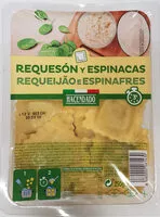 Mängden socker i Ravioli requesón y espinacas