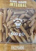 Mängden socker i Penne rigate integral