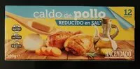 Mängden socker i Caldo de pollo reducido en sal