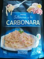 Mängden socker i Tallarines a la carbonara