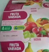 Mängden socker i Fruta variada