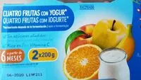 Mängden socker i Cuatro frutas con yogur