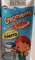 Mängden socker i Leche crecimiento a partir de 1 año