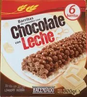 Mängden socker i Barritas de cereales con chocolate con leche
