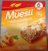 Mängden socker i Barre muesli abricot & yaourt