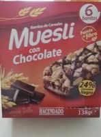 Mängden socker i Barritas muesli chocolate