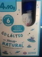 Mängden socker i Go-Lácteo con yogur natural