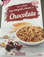 Mängden socker i Copos de arroz trigo integral y cebada con chocolate