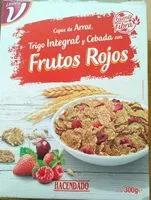 Mängden socker i Copos de arroz frutos rojos