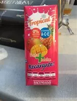 Mängden socker i Tropical fruta + leche