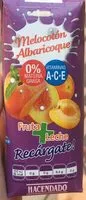 Mängden socker i Fruta + leche melocoton albaricoque