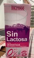 Mängden socker i Leche desnatada sin lactosa