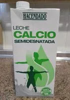Mängden socker i Leche calcio semidesnatada